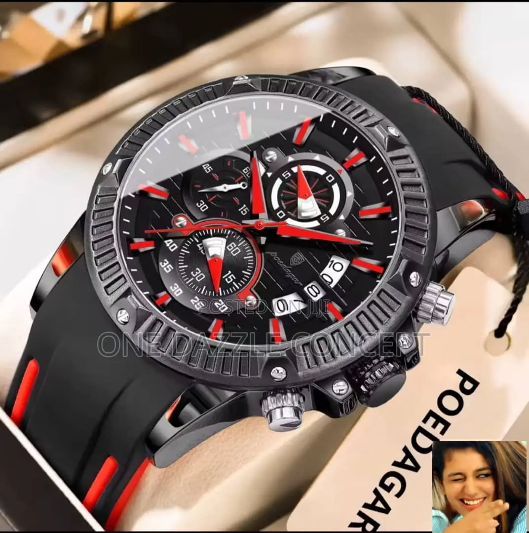 Pordagar Rubber Strap Watch