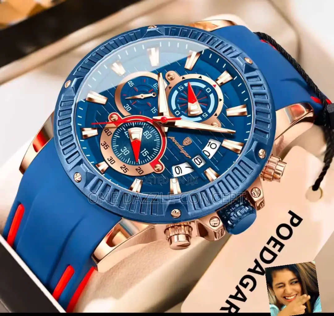Pordagar Rubber Strap Watch
