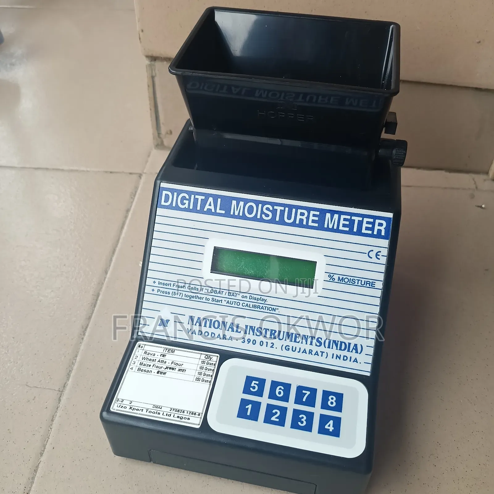 Moisture Analyser for Flour
