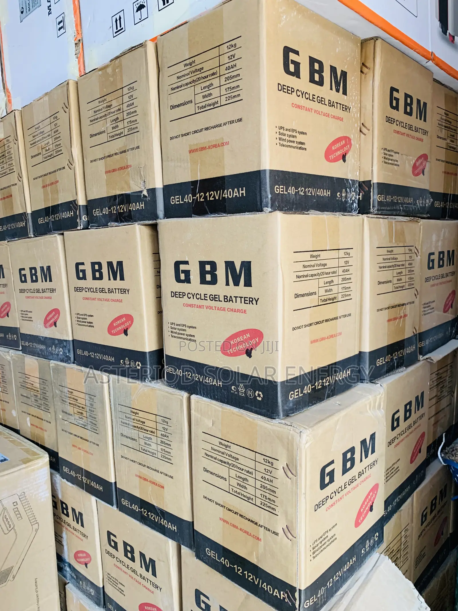 40ahms 12volts GBM Dey Cell Battery