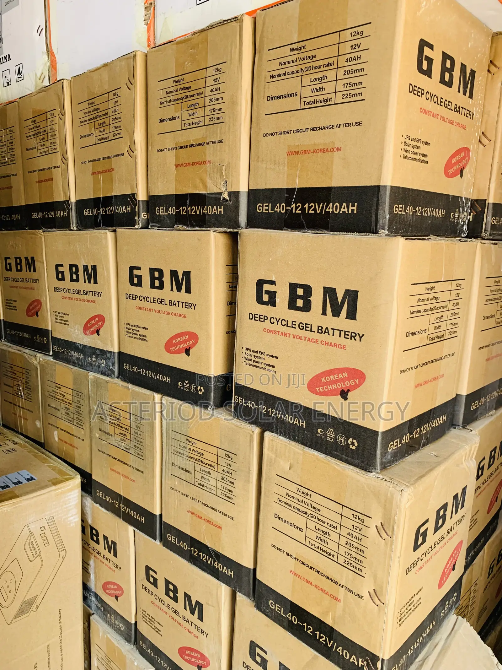 40ahms 12volts GBM Dey Cell Battery