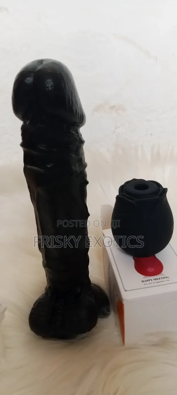 10inches Black Dildo With Black Rose Clit Sucker for sale - Frisky Exotics   Price:  45,000 on Jiji.ng [Ikeja]