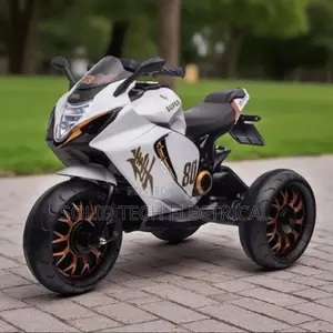 White and Black Children Toy Motorbike Motorcycle for Kids