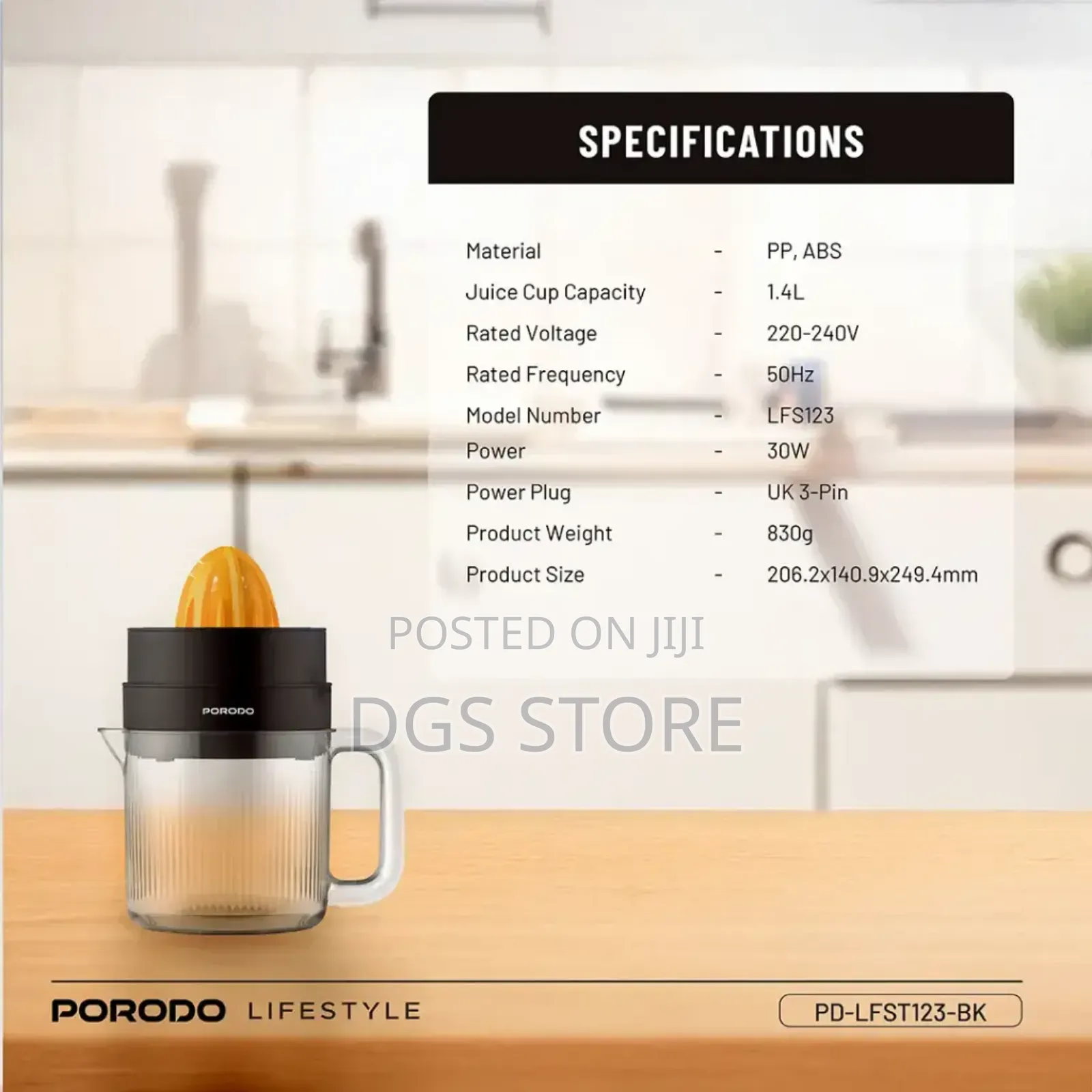 Porodo Lfs123 Bi Directional Juicer