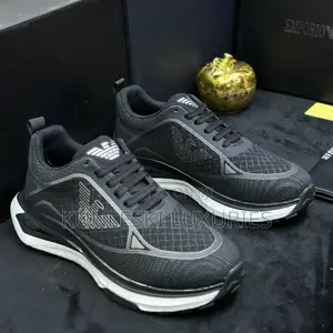 Original Emporio Armani Black Sneakers