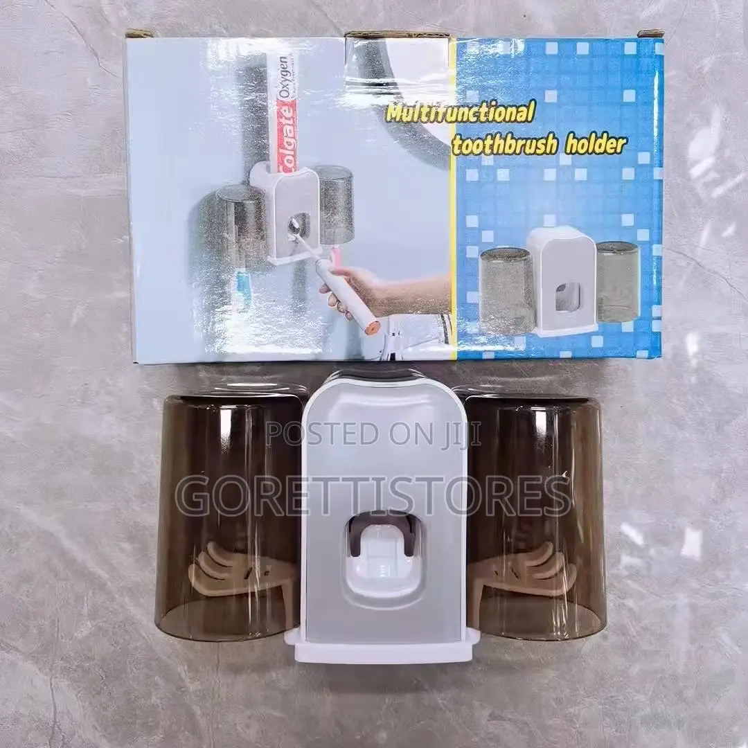 Toothpaste Dispenser and Toothbrush Holder