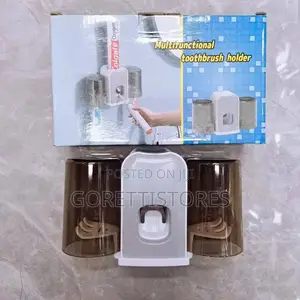 Toothpaste Dispenser and Toothbrush Holder