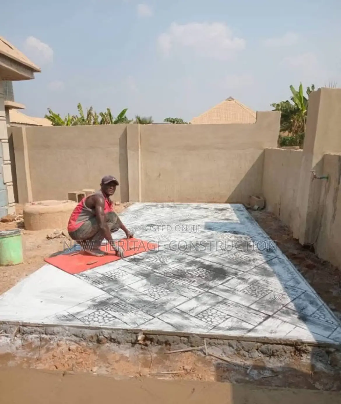 Concrete Floor Rubber Stamping