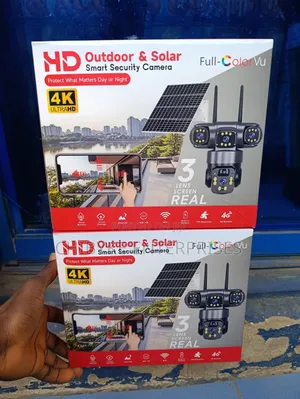 9mp Hd Intelligent Solar PTZ Camera, Triple Lens
