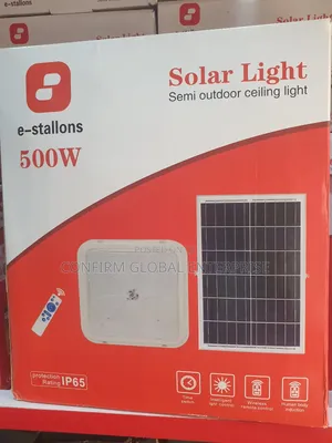 New 500watts Solar Ceiling Light With Panel and Remote