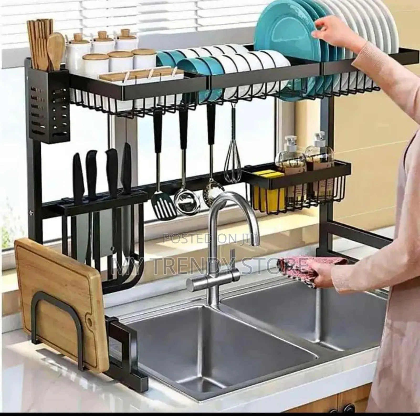 Over the Sink Kitchen Plate Rack
