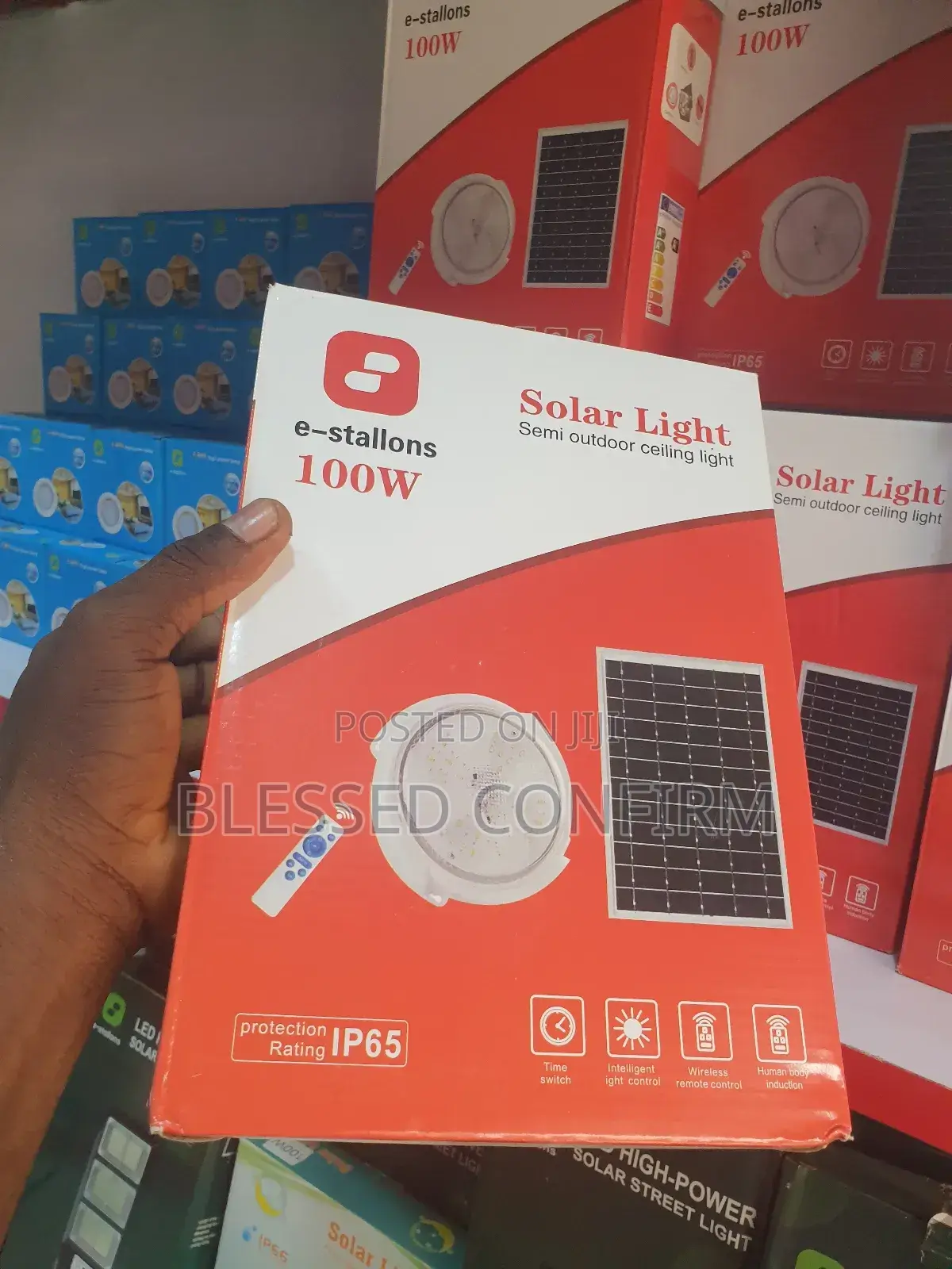 Latest 100w Solar Ceiling Light With Panel and Remote