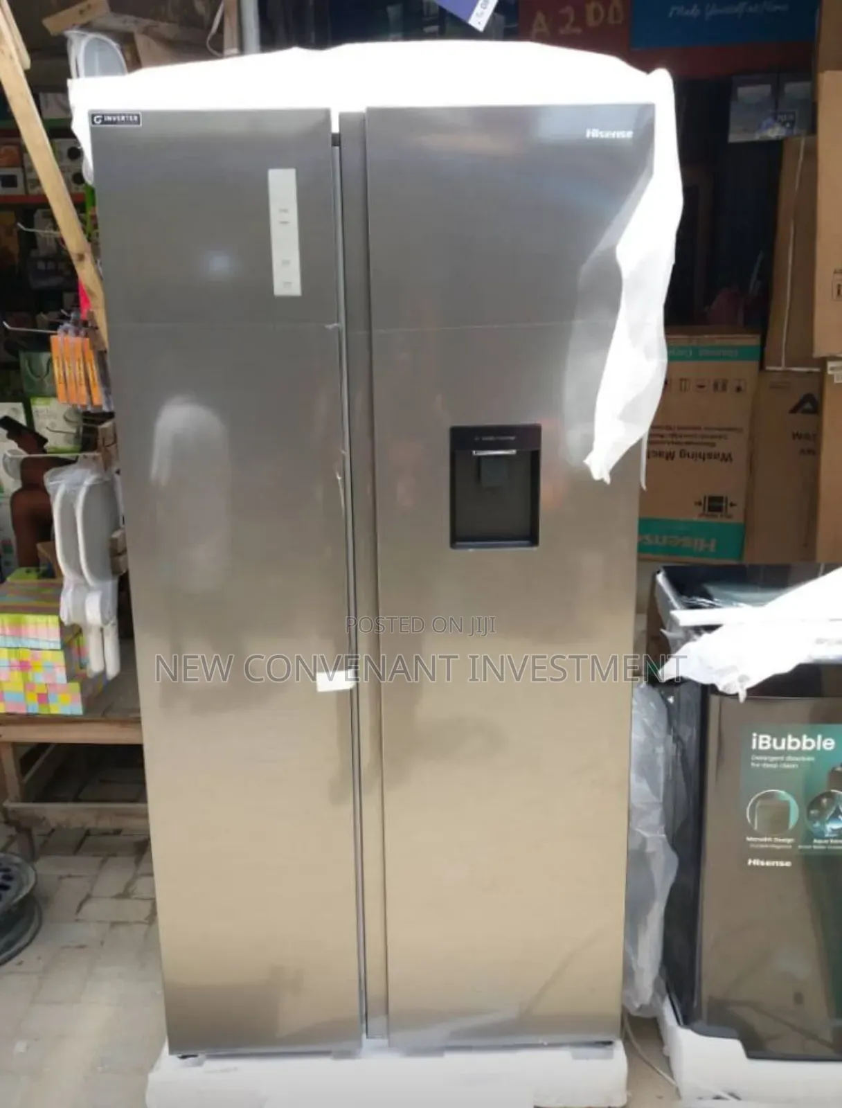 Original Hisense Side by Side Inverter Fridge