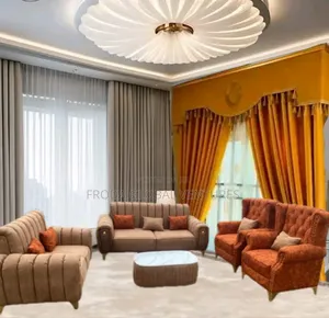 Set of 7 Seaters Sofa and Royal Chairs With Table. Alu1