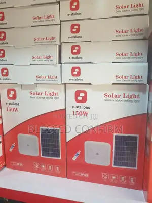 150w Solar Led Ceiling Lights With Solar Panel and Remote