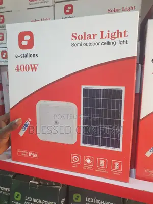 400w All in One Solar Ceiling Light With Solar Panel