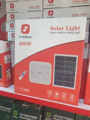 400w Solar Led Ceiling Lights With Solar Panel and Remote Control