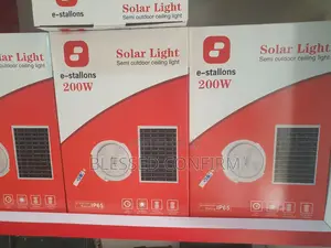 200w All in One Solar Ceiling Light With Panel and Remote Control