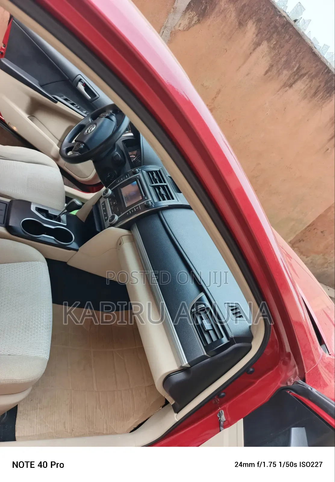 Toyota Camry 2012 Red