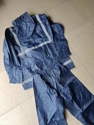 Blue Reflective Raincoat