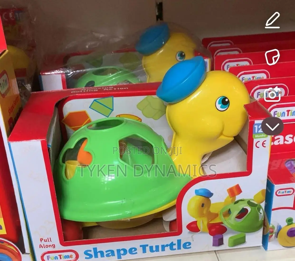 Shape Sorting Fun Pull Along Shape Educational 12+