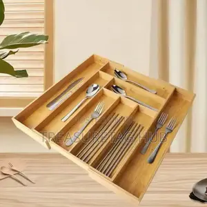 Wooden Extendable Cutlery Rack