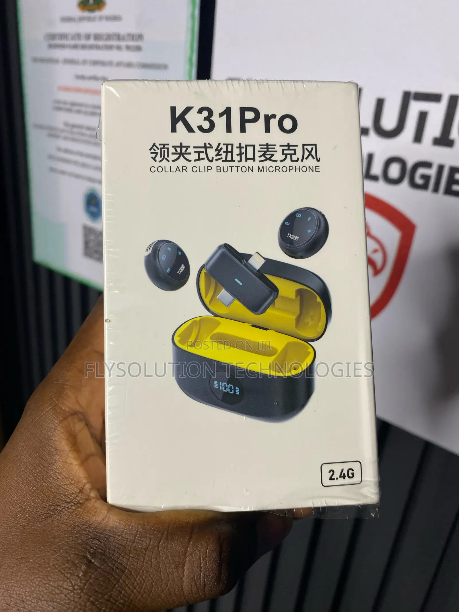  Pro Collar Clip Button Microphone