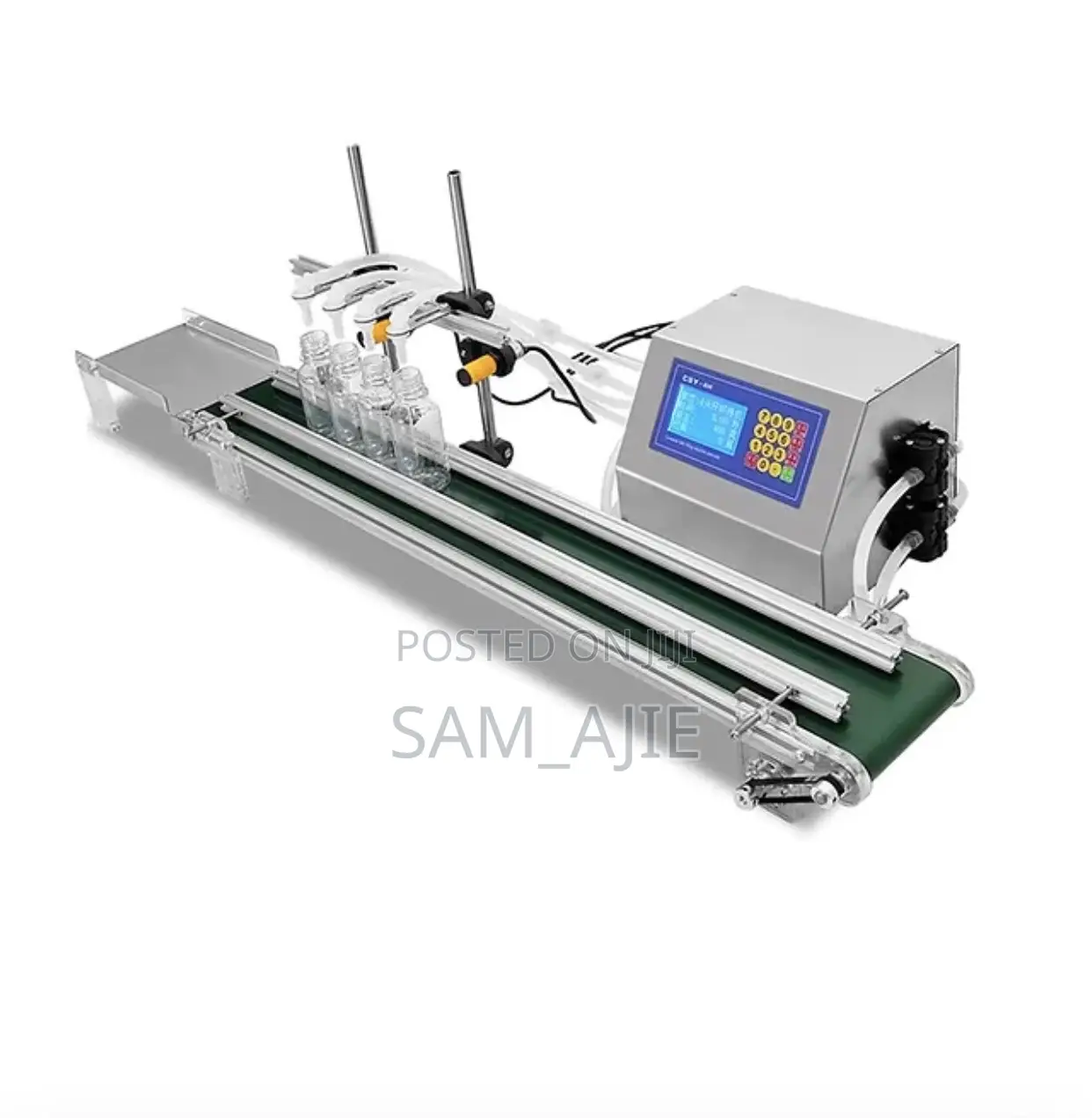 4 Nozzle Liquid Filling Machine With Conveyor