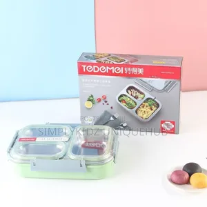 Tedemei Stainless Steel Lunch Box With 3 Partitions