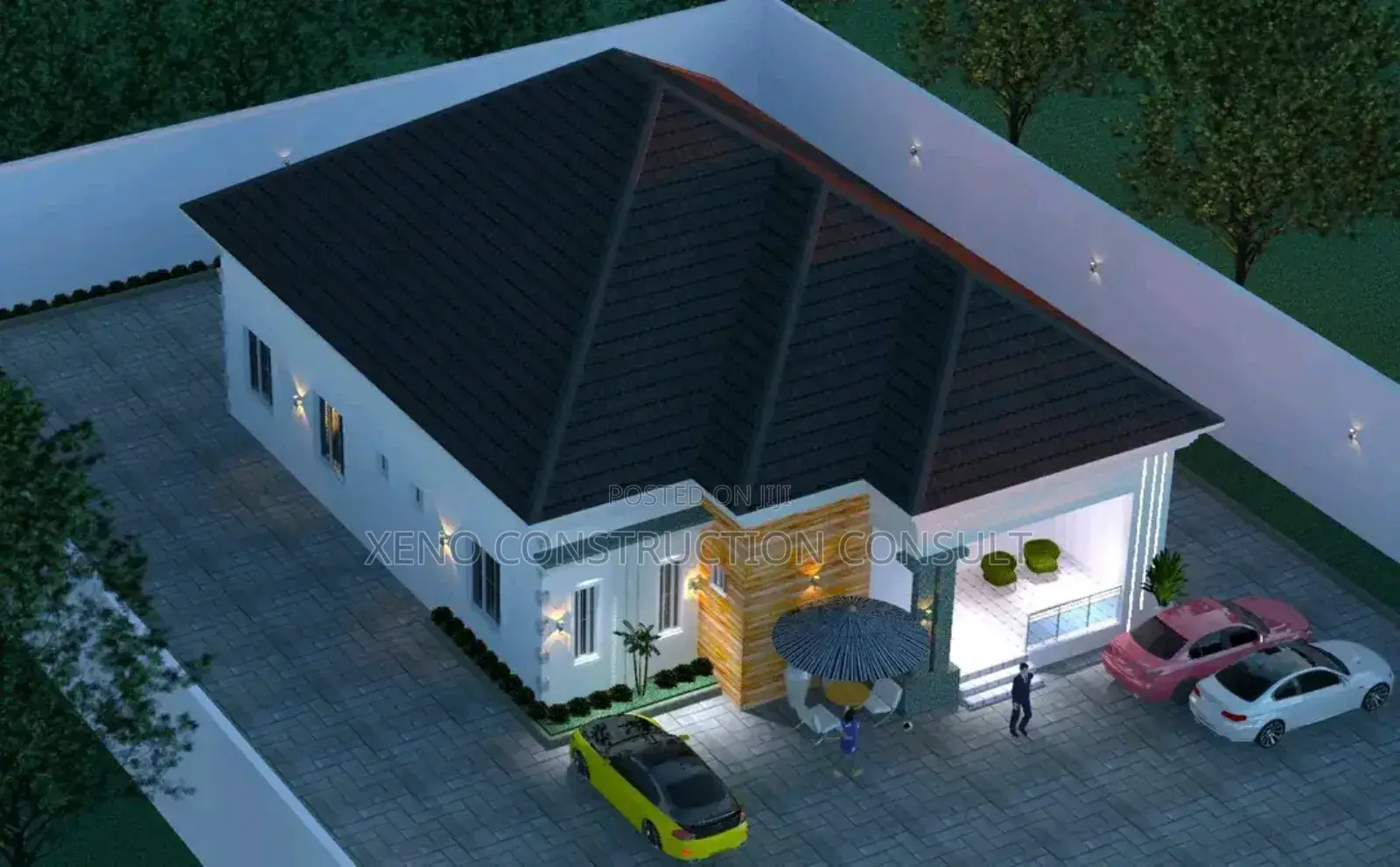 3 Bedroom Bungalow Architectural Plan