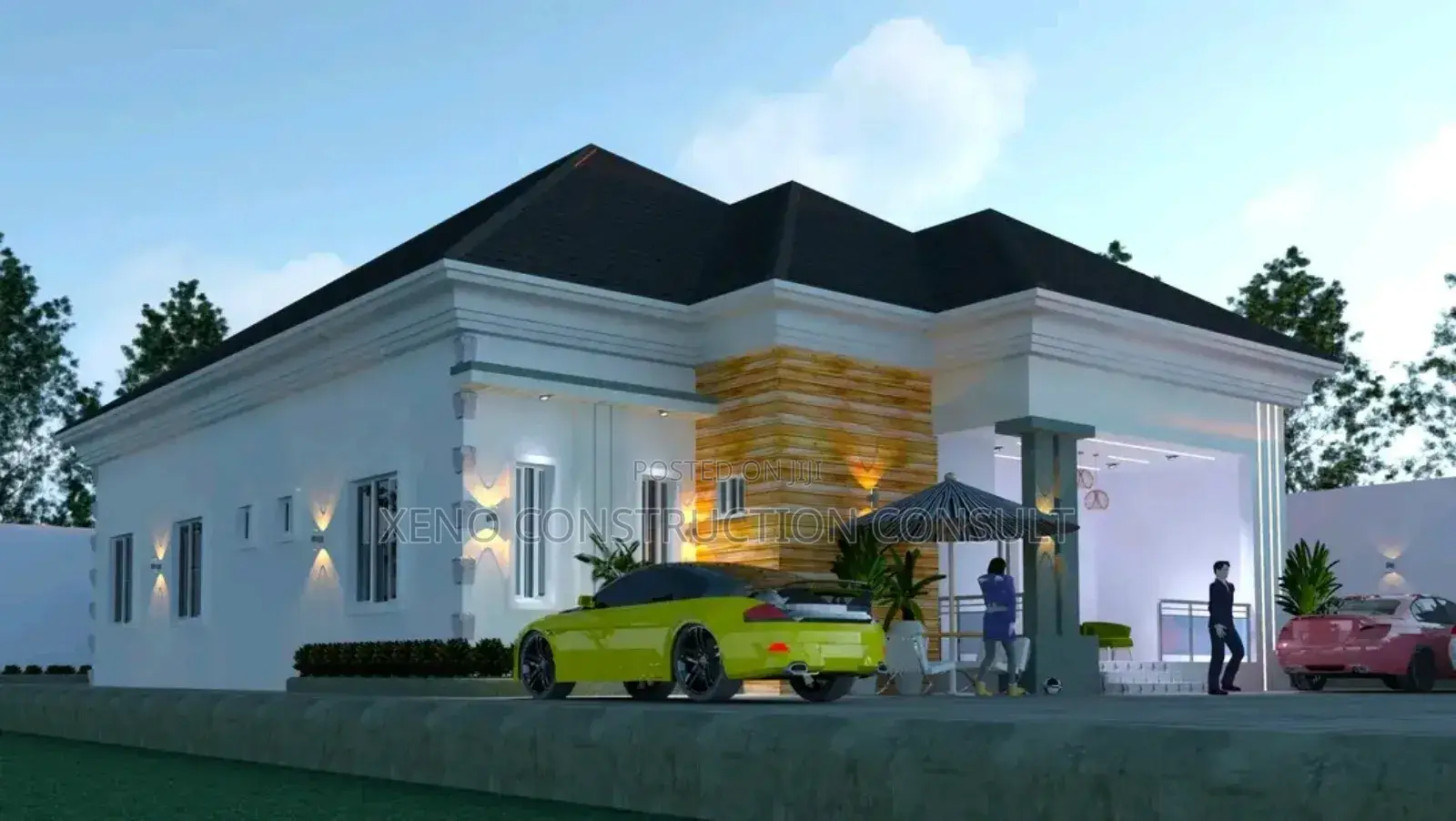 3 Bedroom Bungalow Architectural Plan
