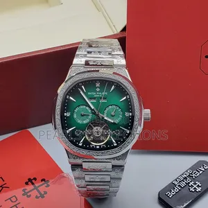 Patek Automatic Green Face Chain Watch