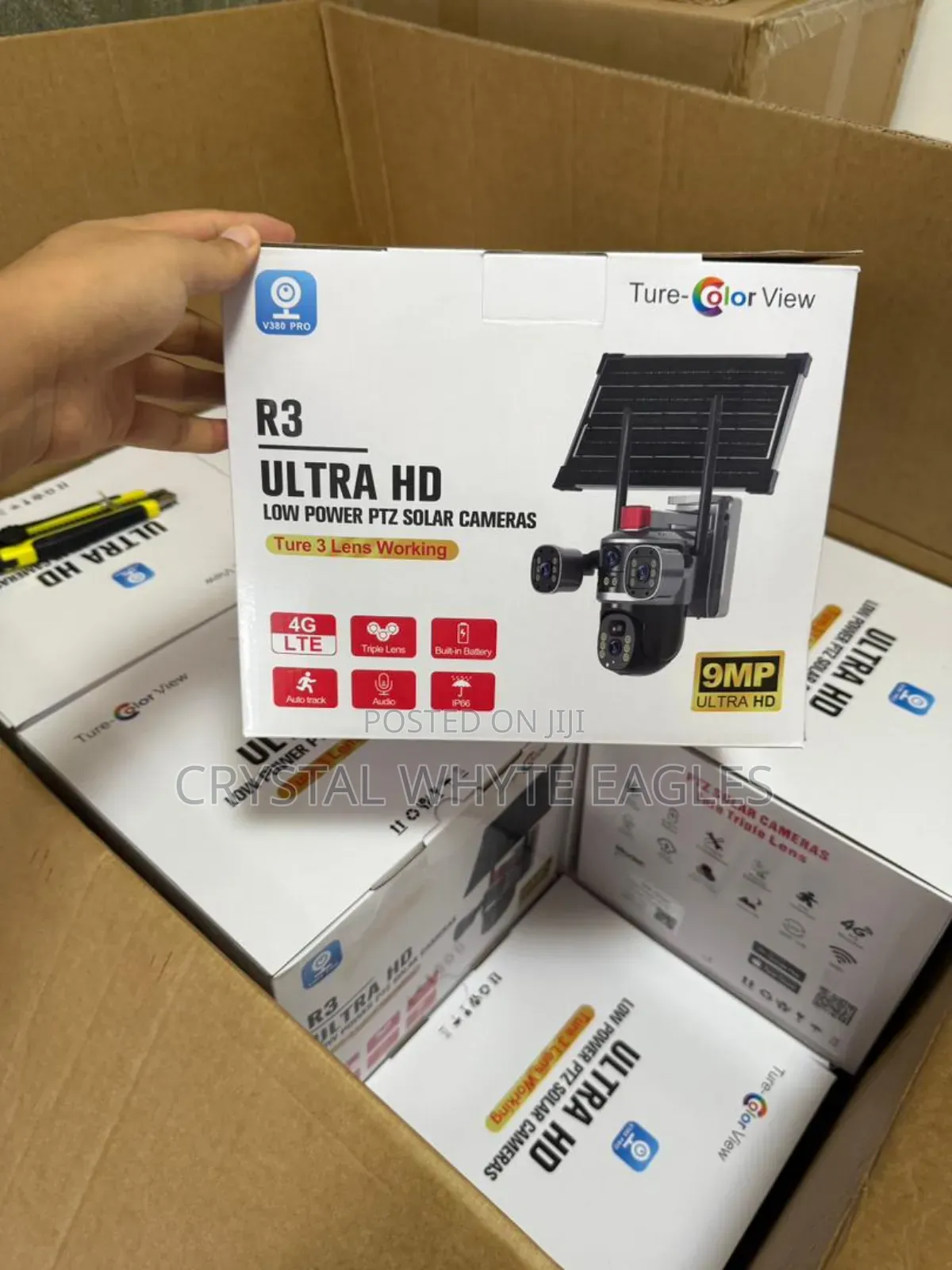 Real Ture 3 Lens Solar PTZ Camera