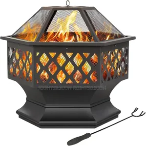 Usa Yaheetech Fire Pit Heavy Duty Fire Bowl Large