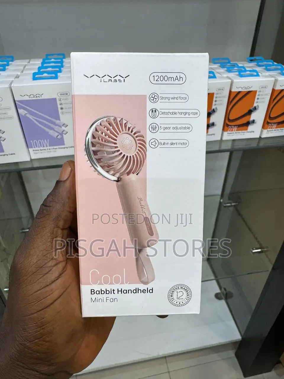 Vyvylabs 1200mah Handheld Mini Fan
