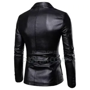 Windproof Leather Jacket Lapel Suit Leather Jacket