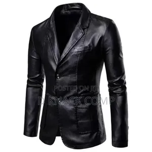 Windproof Leather Jacket Lapel Suit Leather Jacket
