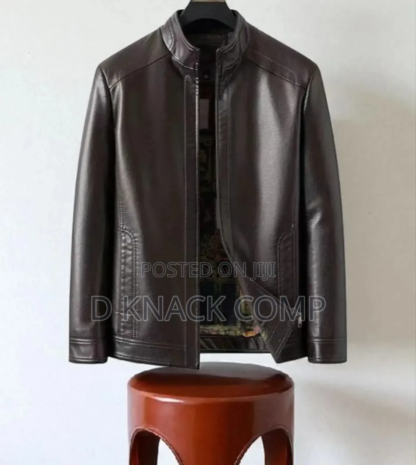Men's Coffee Leather Jacket