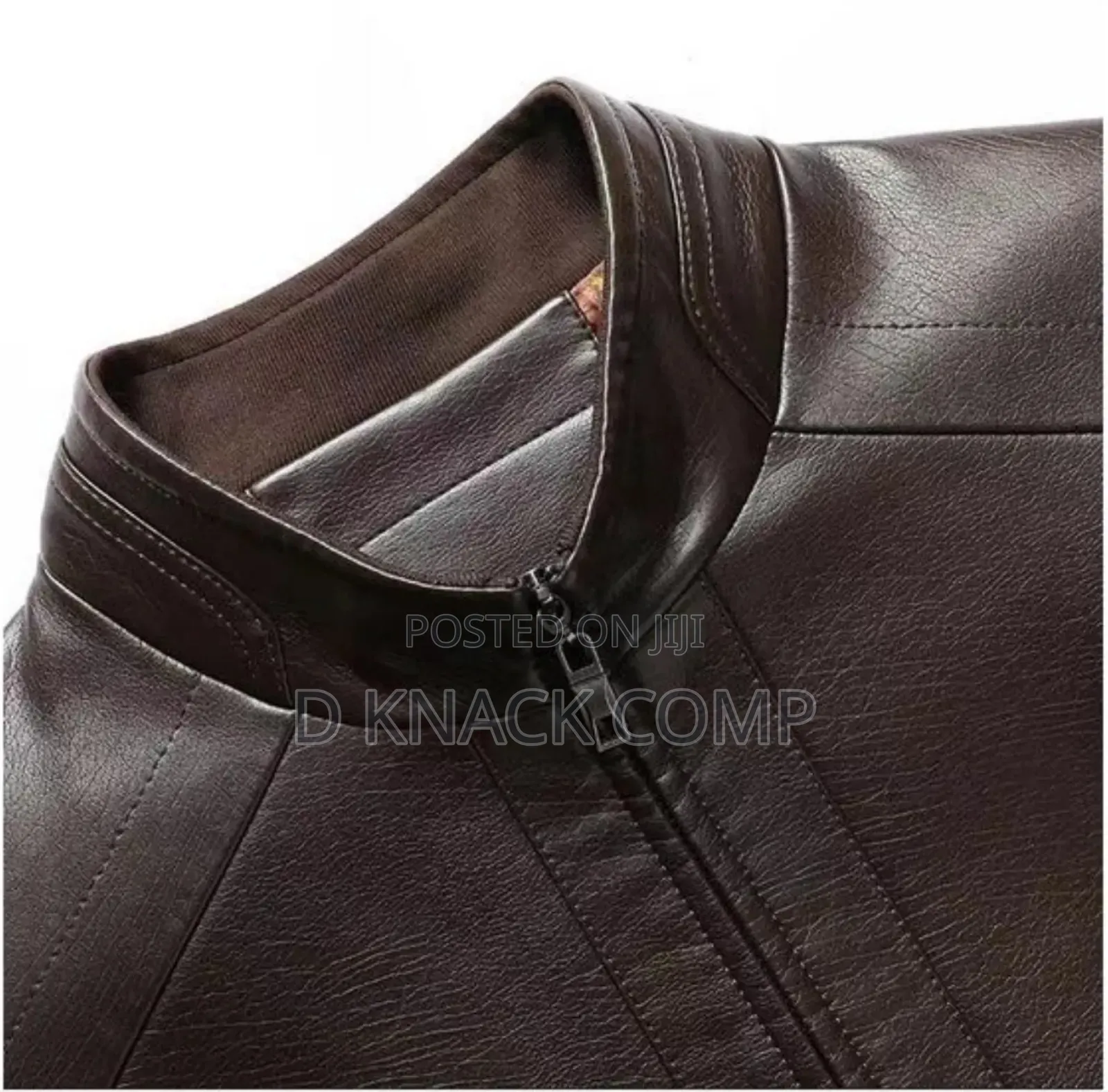 Men's Coffee Leather Jacket
