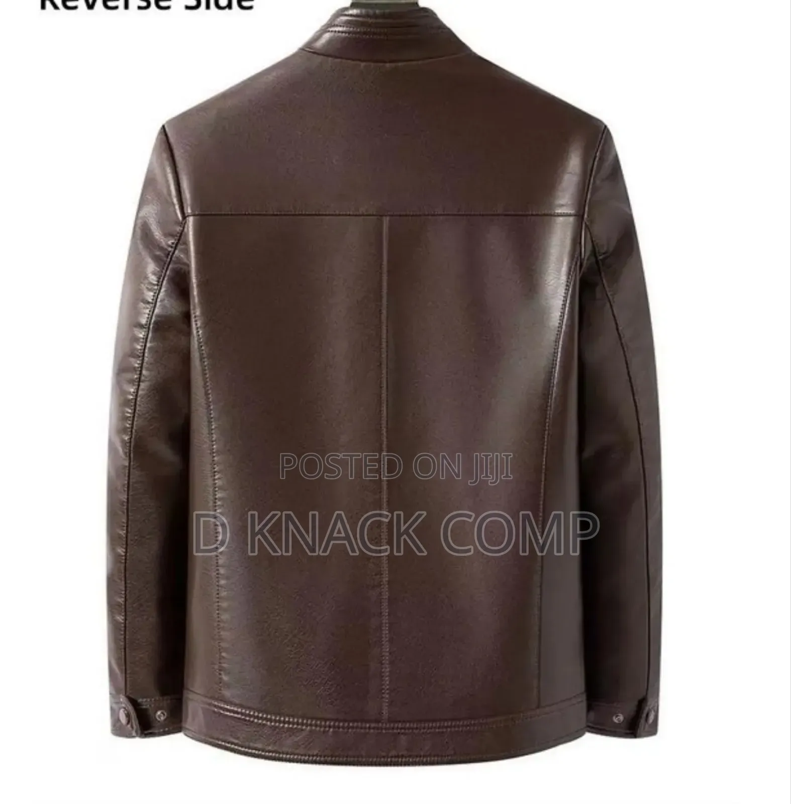 Men's Coffee Leather Jacket