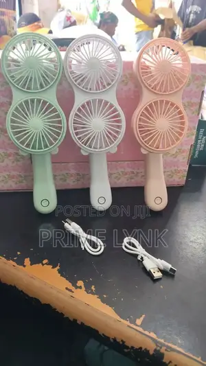 Extra Cool Double Head Mini Cooling Fan