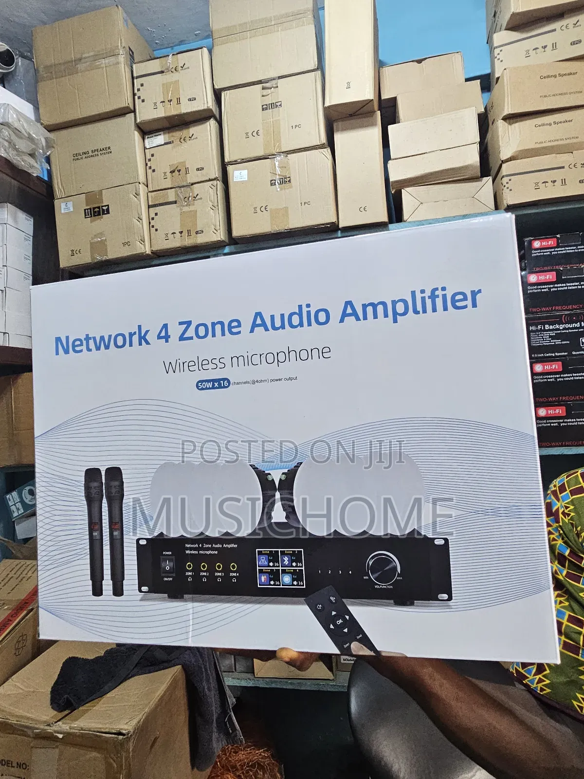 4 Zone Network Amplifier With Microphone, Bluetooth, Usb &App Control