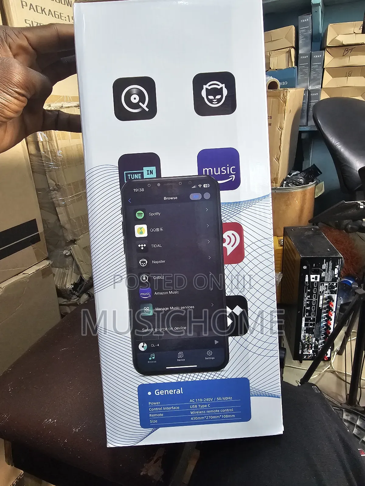 4 Zone Network Amplifier With Microphone, Bluetooth, Usb &App Control