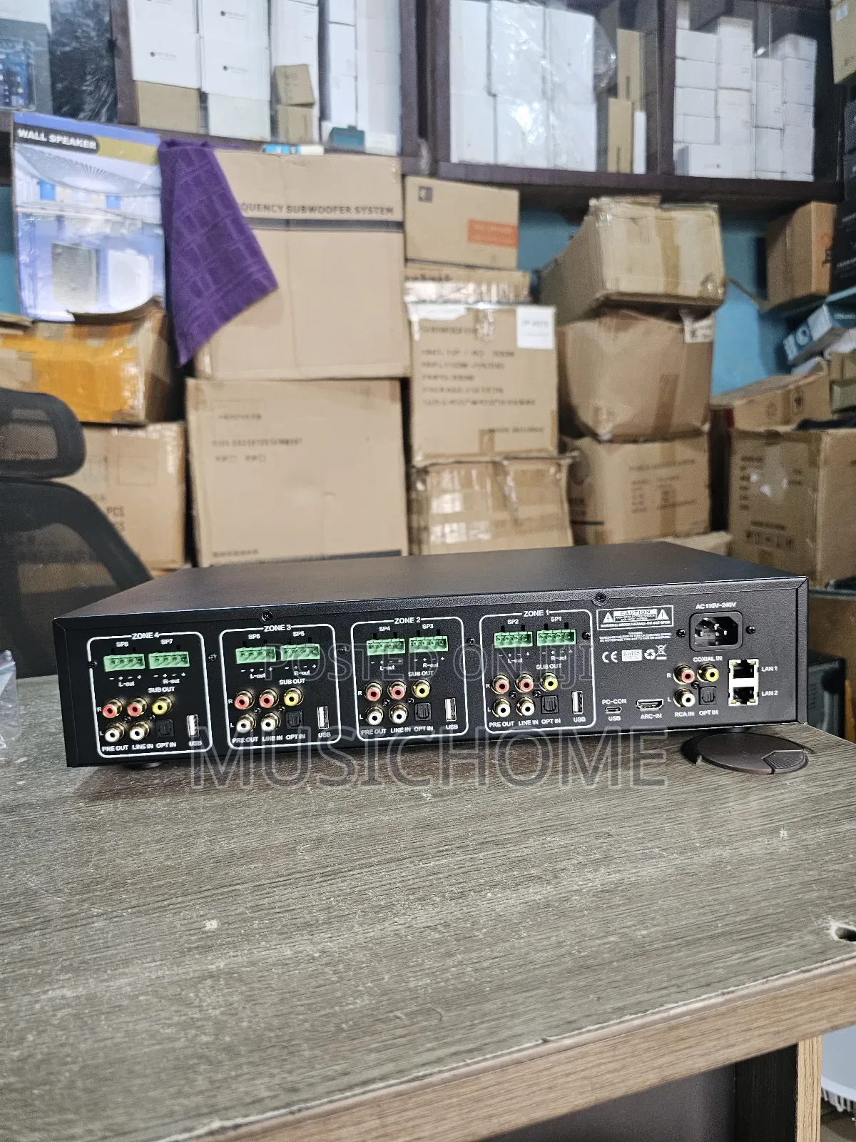 4 Zone Network Amplifier With Microphone, Bluetooth, Usb &App Control