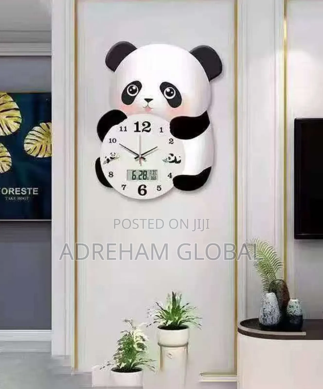 Teddy Design Digital and Analog Wall Clock