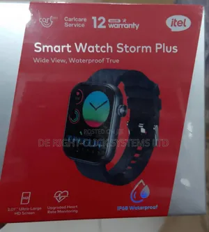 Itel 2.01" Hd Water Proof Isw-015 Storm Plus Smart Watch