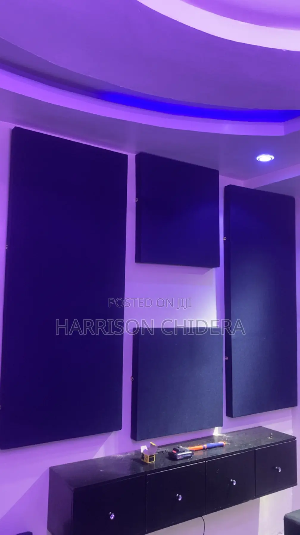 Navy Blue 4 Ways Acoustic Panels