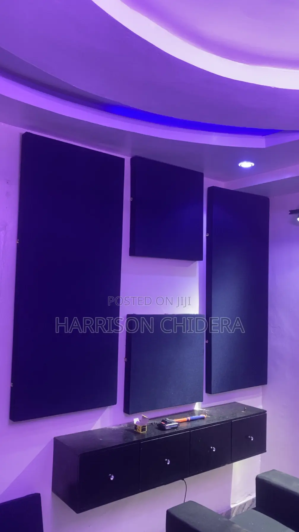 Navy Blue 4 Ways Acoustic Panels