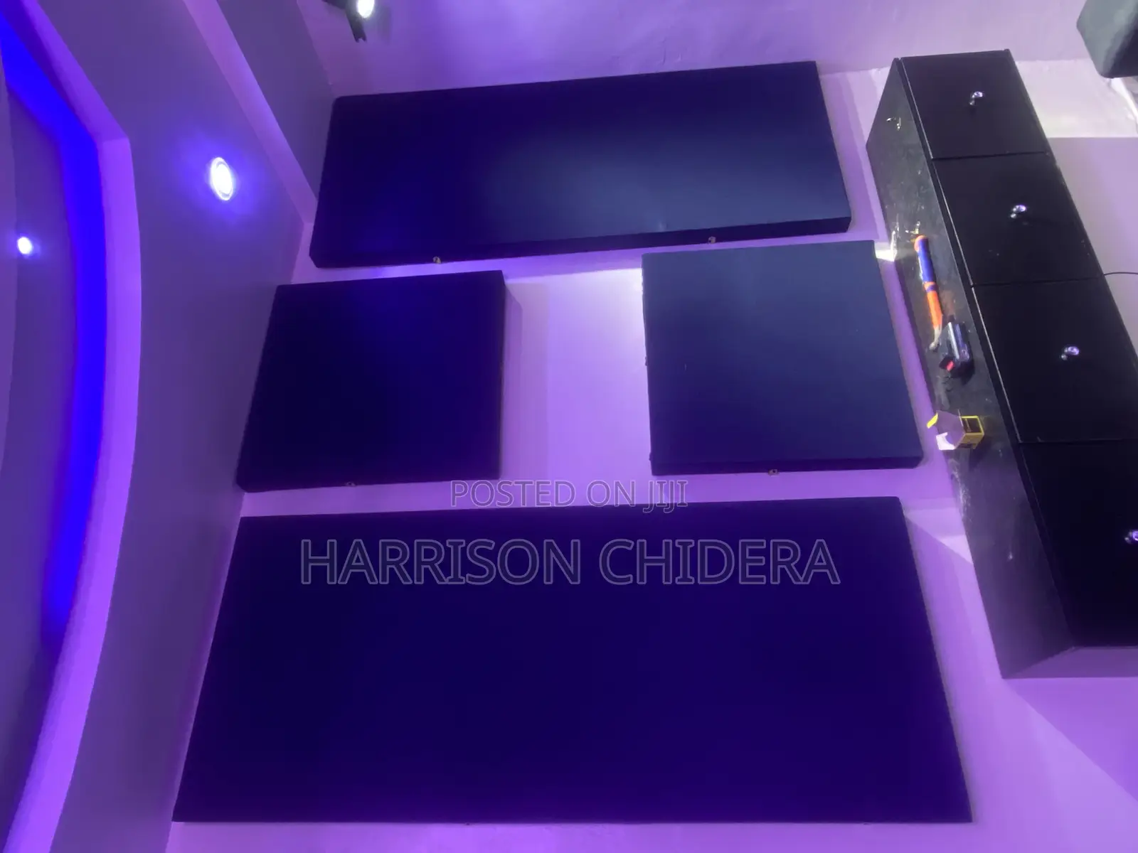 Navy Blue 4 Ways Acoustic Panels