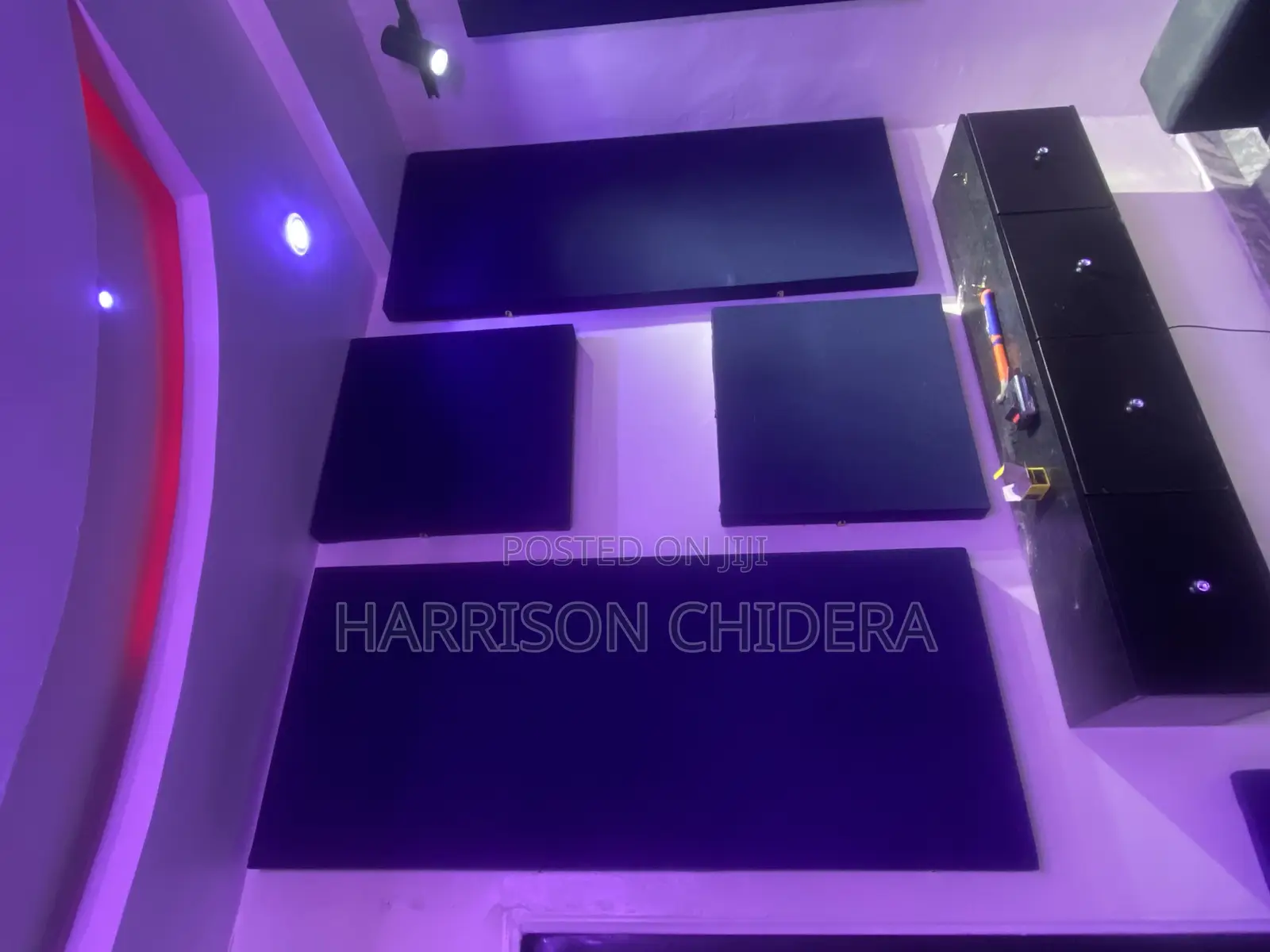 Navy Blue 4 Ways Acoustic Panels